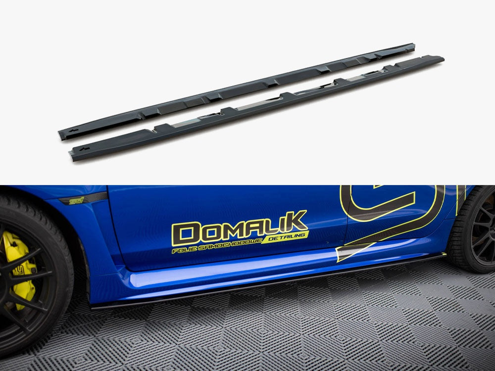 Maxton Design Side Skirts Diffusers V.2 Subaru WRX STI Mk1 - SU-IM-4F-WRX-STI-SD1G - Image 1