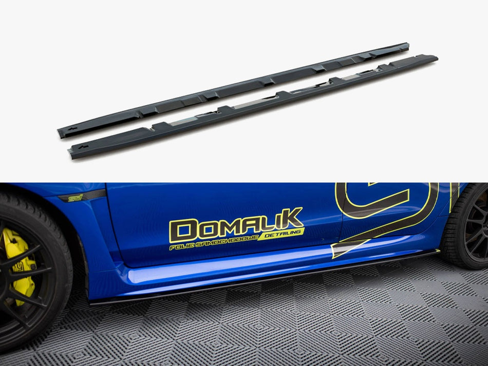 Maxton Design Side Skirts Diffusers V.2 Subaru WRX STI Mk1 - SU-IM-4F-WRX-STI-SD1G - Image 1