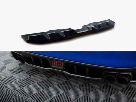 Maxton Design Central Rear Splitter V.2 Subaru WRX STI Mk1 - SU-IM-4F-WRX-STI-RD1G - Image 1