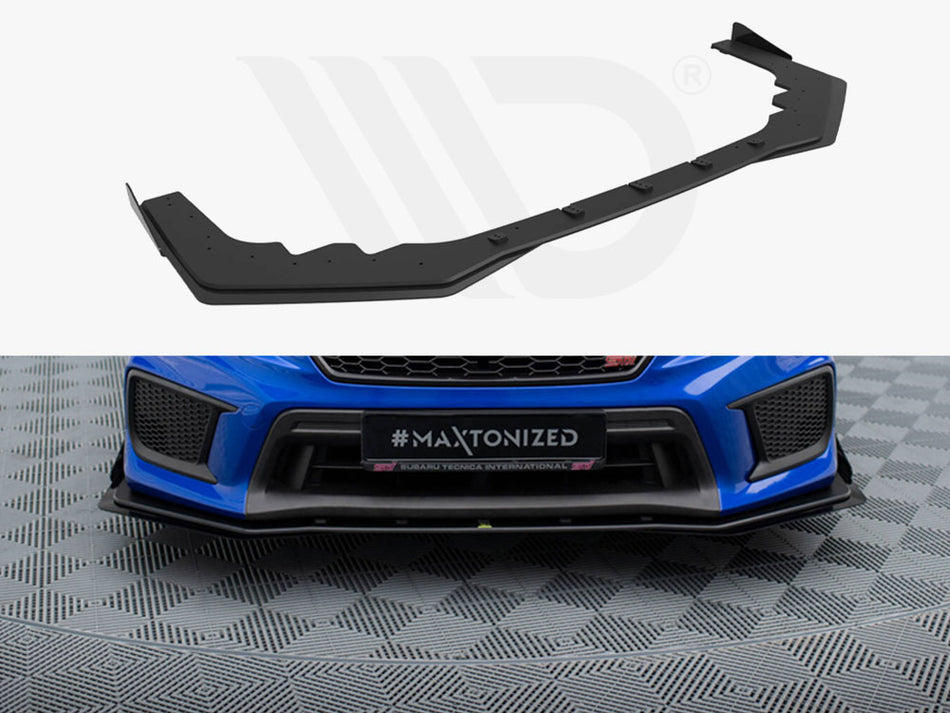 MAXTON DESIGN Street PRO Front Splitter + Flaps Subaru WRX STI Mk1 Facelift