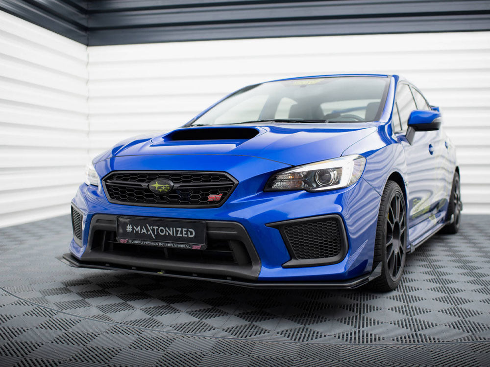 Maxton Design Street PRO Front Splitter + Flaps Subaru WRX STI Mk1 Facelift - SUIM4FWRXSTICNC-FD1B+FSF1G - Image 2