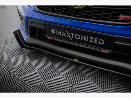 Maxton Design Street PRO Front Splitter + Flaps Subaru WRX STI Mk1 Facelift - SUIM4FWRXSTICNC-FD1B+FSF1G - Image 4