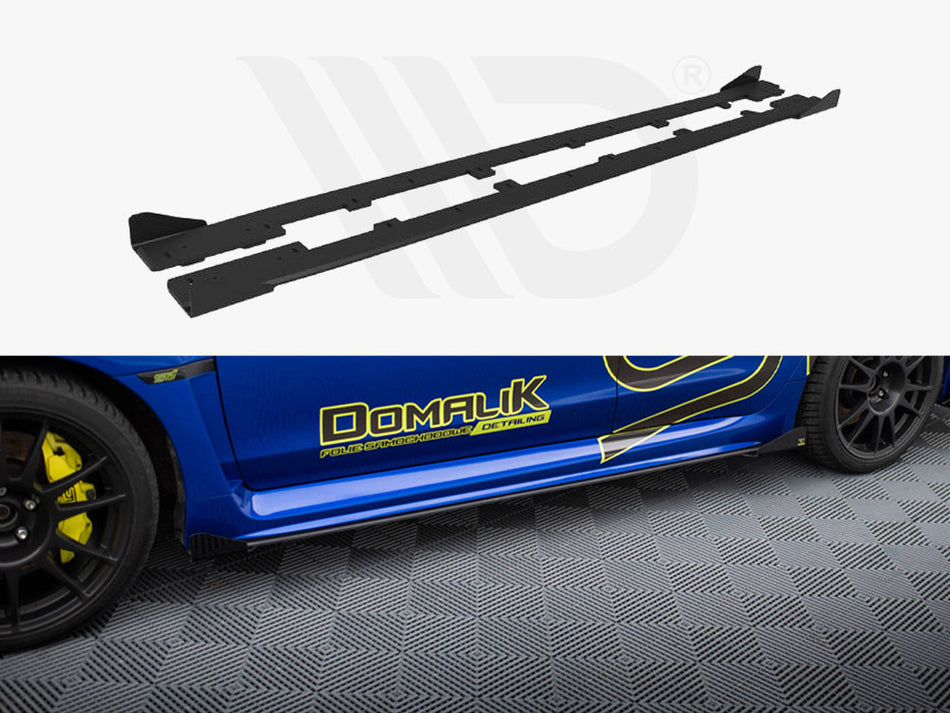 MAXTON DESIGN Street PRO Side Skirts Diffusers + Flaps Subaru WRX STI Mk1