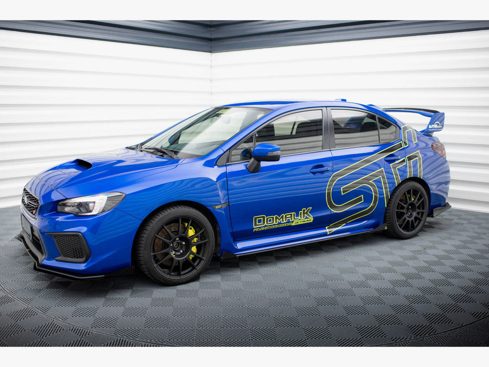 Maxton Design Street PRO Side Skirts Diffusers + Flaps Subaru WRX STI Mk1 - SUIM4FWRXSTICNC-SD1B+SF1G - Image 2