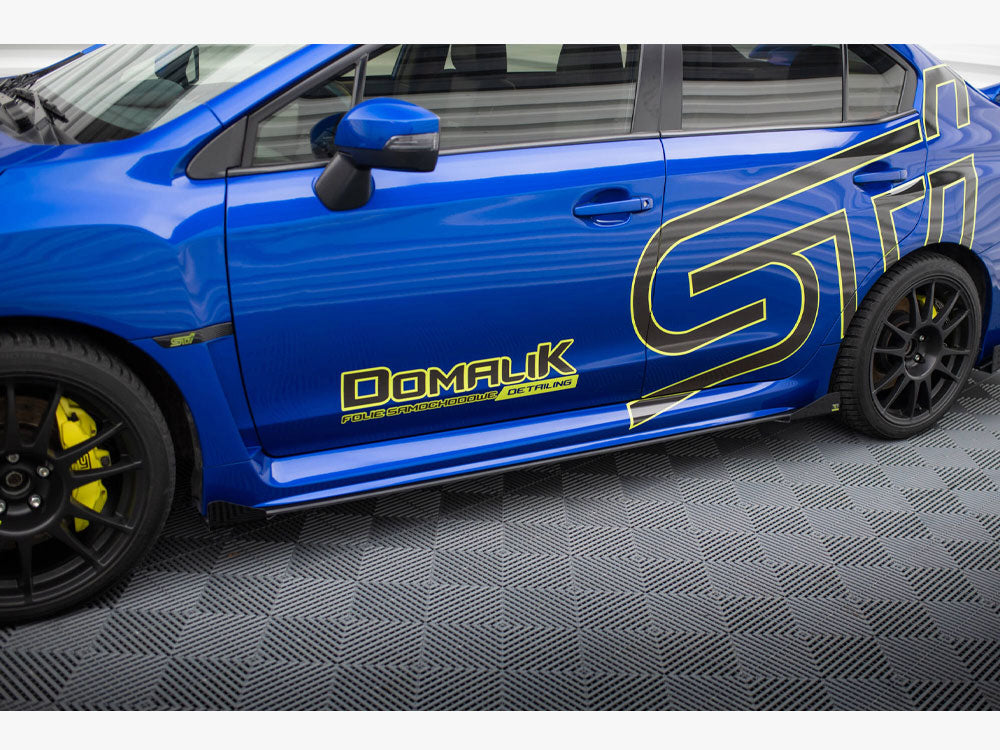 Maxton Design Street PRO Side Skirts Diffusers + Flaps Subaru WRX STI Mk1 - SUIM4FWRXSTICNC-SD1B+SF1G - Image 3