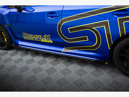 Maxton Design Street PRO Side Skirts Diffusers + Flaps Subaru WRX STI Mk1 - SUIM4FWRXSTICNC-SD1B+SF1G - Image 4