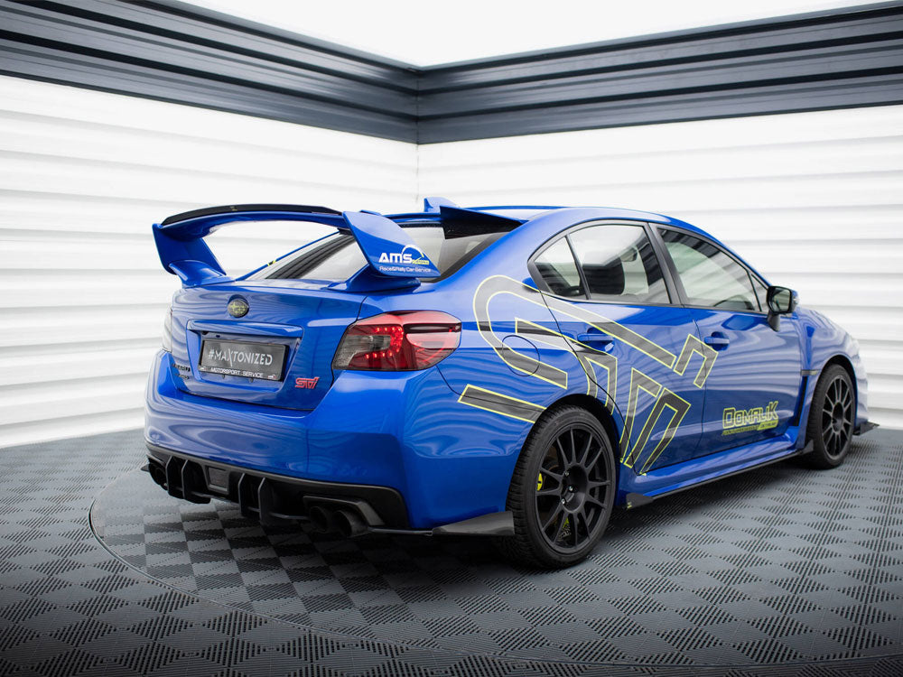 Maxton Design Street Pro Rear Side Splitters + Flaps Subaru WRX STI Mk1 - SUIM4FWRXSTICNC-RSD1B+RSF1G - Image 2