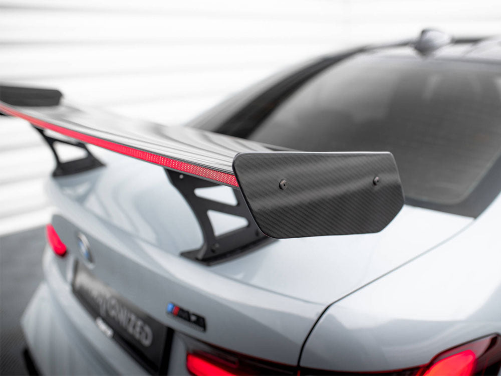Maxton Design Carbon Spoiler With Internal Brackets Uprights + LED BMW M3 G80 / M340i G20 / 3 M-Pack G20 / 3 Standard G20 - CF-BM-3-G80-M-WING5-INT-245-P+LED - Image 8