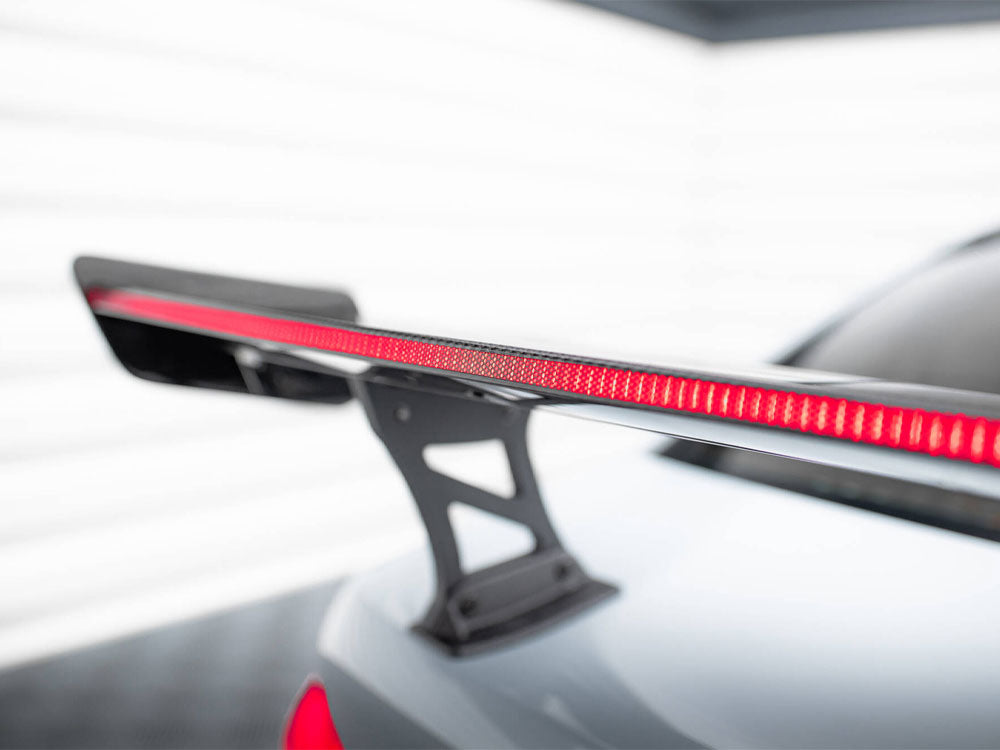 Maxton Design Carbon Spoiler With Internal Brackets Uprights + LED BMW M3 G80 / M340i G20 / 3 M-Pack G20 / 3 Standard G20 - CF-BM-3-G80-M-WING5-INT-245-P+LED - Image 9