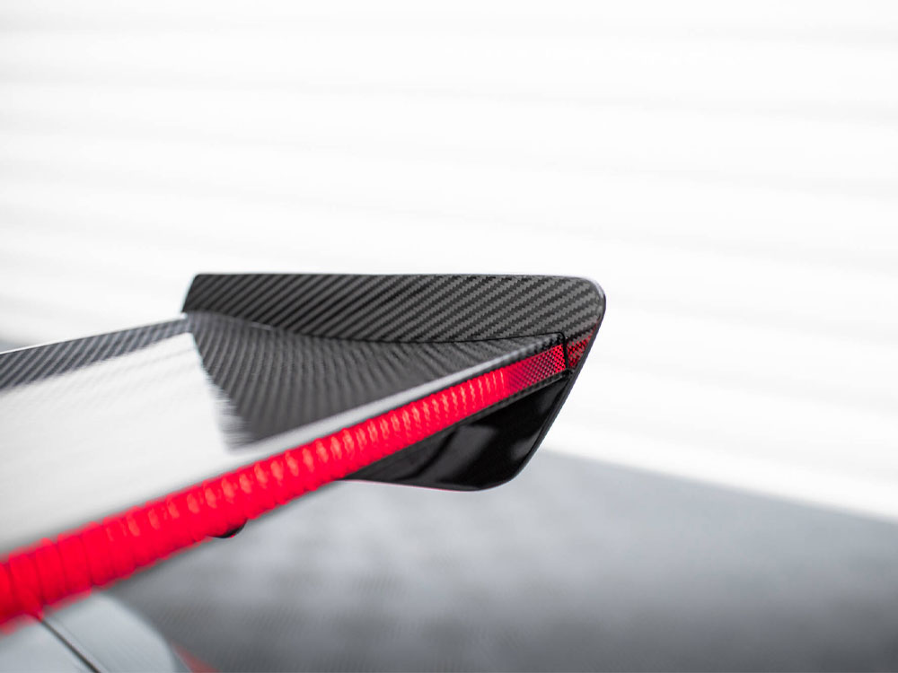 Maxton Design Carbon Spoiler With Internal Brackets Uprights + LED BMW M3 G80 / M340i G20 / 3 M-Pack G20 / 3 Standard G20 - CF-BM-3-G80-M-WING5-INT-245-P+LED - Image 10
