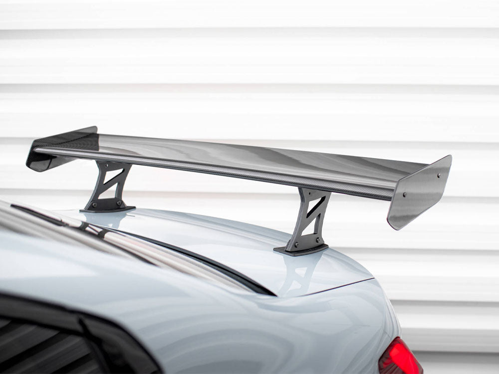 Maxton Design Carbon Spoiler With Internal Brackets Uprights + LED BMW M3 G80 / M340i G20 / 3 M-Pack G20 / 3 Standard G20 - CF-BM-3-G80-M-WING5-INT-245-P+LED - Image 11