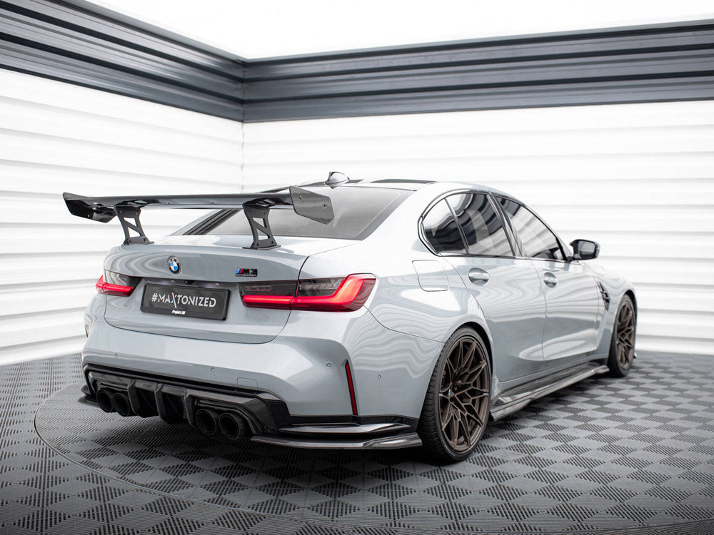 Maxton Design Carbon Spoiler With Internal Brackets Uprights BMW M3 G80 / M340i G20 / 3 M-Pack G20 / 3 Standard G20 - CF-BM-3-G80-M-WING5-INT-245-P - Image 2