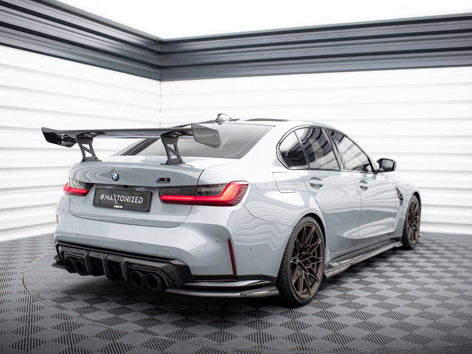 Maxton Design Carbon Spoiler With Internal Brackets Uprights BMW M3 G80 / M340i G20 / 3 M-Pack G20 / 3 Standard G20 - CF-BM-3-G80-M-WING5-INT-245-P - Image 2