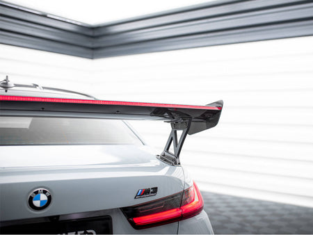 Maxton Design Carbon Spoiler With External Brackets Uprights + LED BMW M3 G80 / M340i G20 / 3 M-Pack G20 / 3 Standard G20 - CF-BM-3-G80-M-WING5-EXT-245-P+LED - Image 8