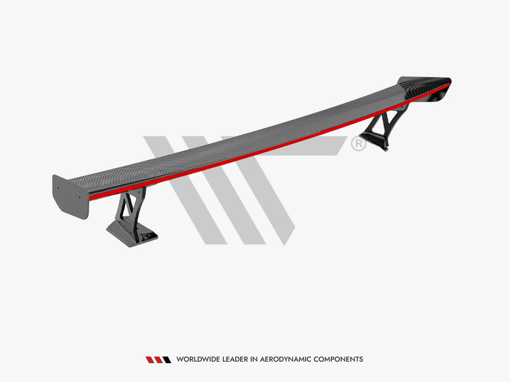 Maxton Design Carbon Spoiler With External Brackets Uprights + LED BMW M3 G80 / M340i G20 / 3 M-Pack G20 / 3 Standard G20 - CF-BM-3-G80-M-WING5-EXT-245-P+LED - Image 15