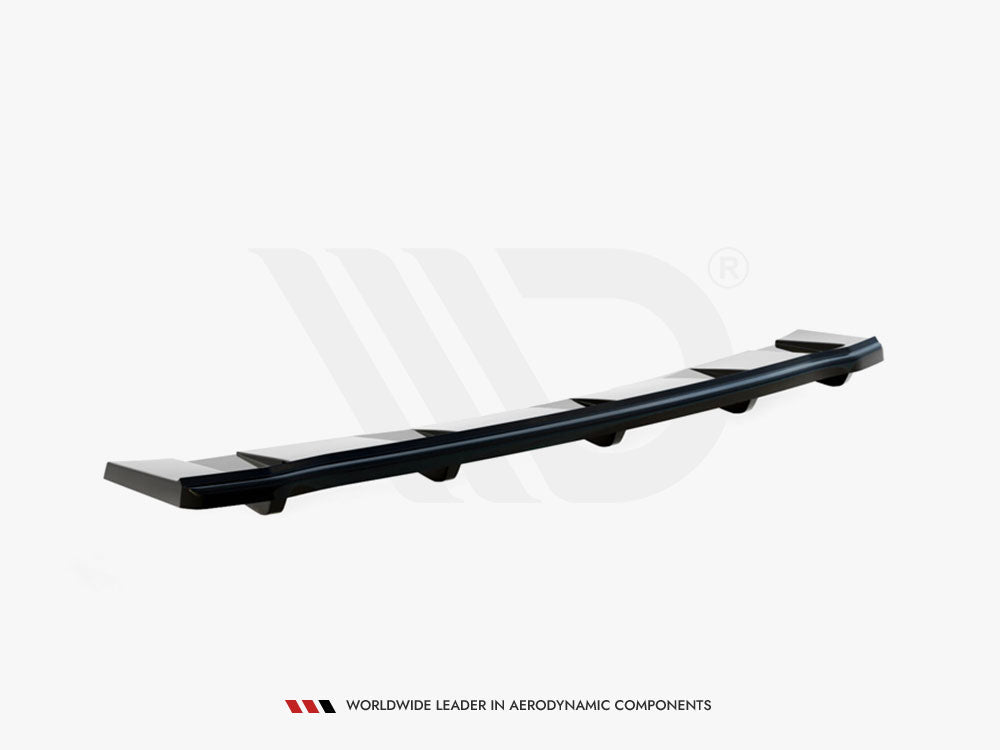 Maxton Design Central Rear Splitter (Vertical Bars) Audi A5 S-Line F5 Coupe / Sportback - AU-A5-2-SLINE-RD1+RD2G - Image 4