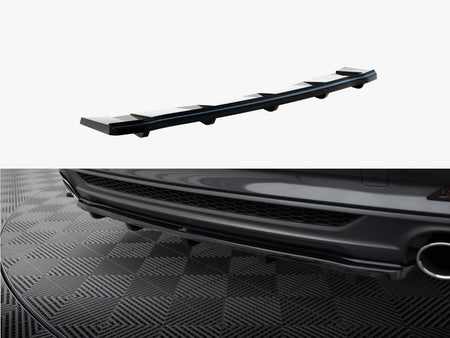 Maxton Design Central Rear Splitter (Vertical Bars) Audi A5 S-Line F5 Coupe / Sportback - AU-A5-2-SLINE-RD1+RD2G - Image 1