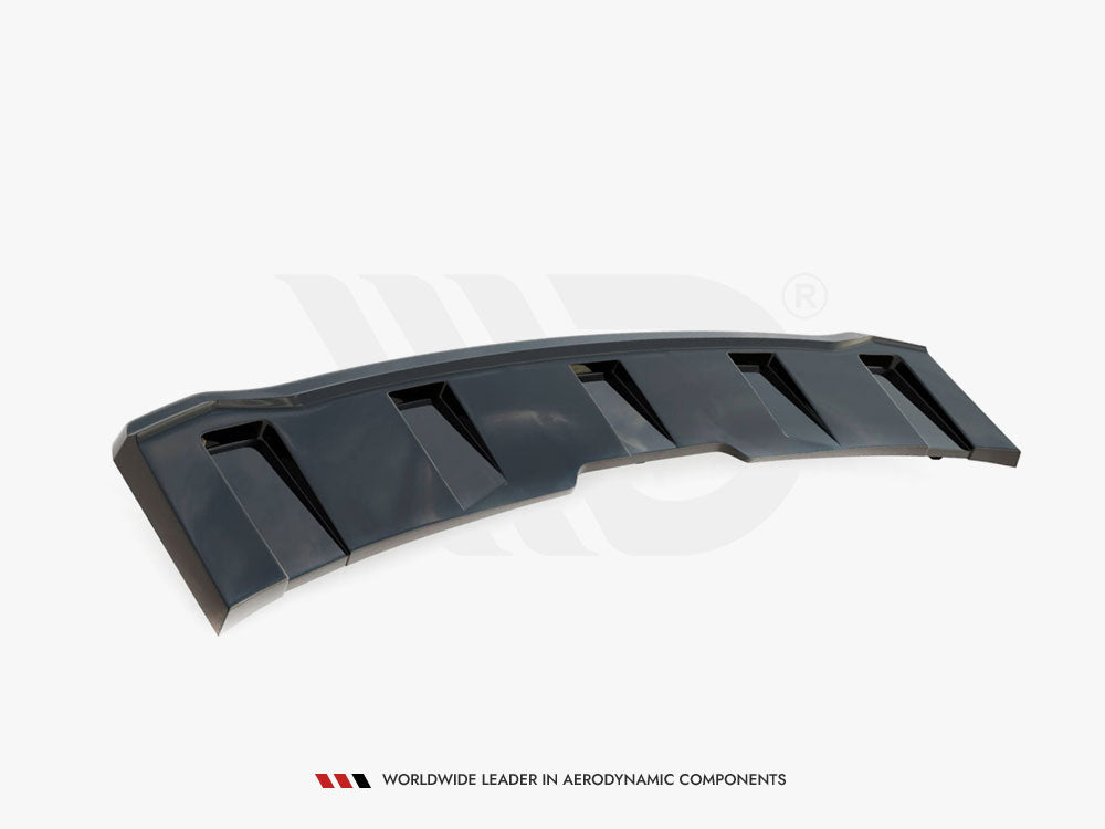 Maxton Design Central Rear Splitter (Vertical Bars) Audi A5 S-Line F5 Coupe / Sportback - AU-A5-2-SLINE-RD1+RD2G - Image 5