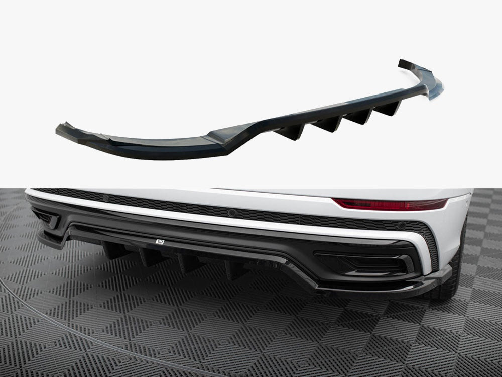 Maxton Design Central Rear Splitter (Vertical Bars) Audi Q8 S-Line Mk1 - AU-Q8-1-SLINE-RD1G+RD2G - Image 1