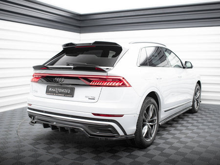 Maxton Design Central Rear Splitter (Vertical Bars) Audi Q8 S-Line Mk1 - AU-Q8-1-SLINE-RD1G+RD2G - Image 2