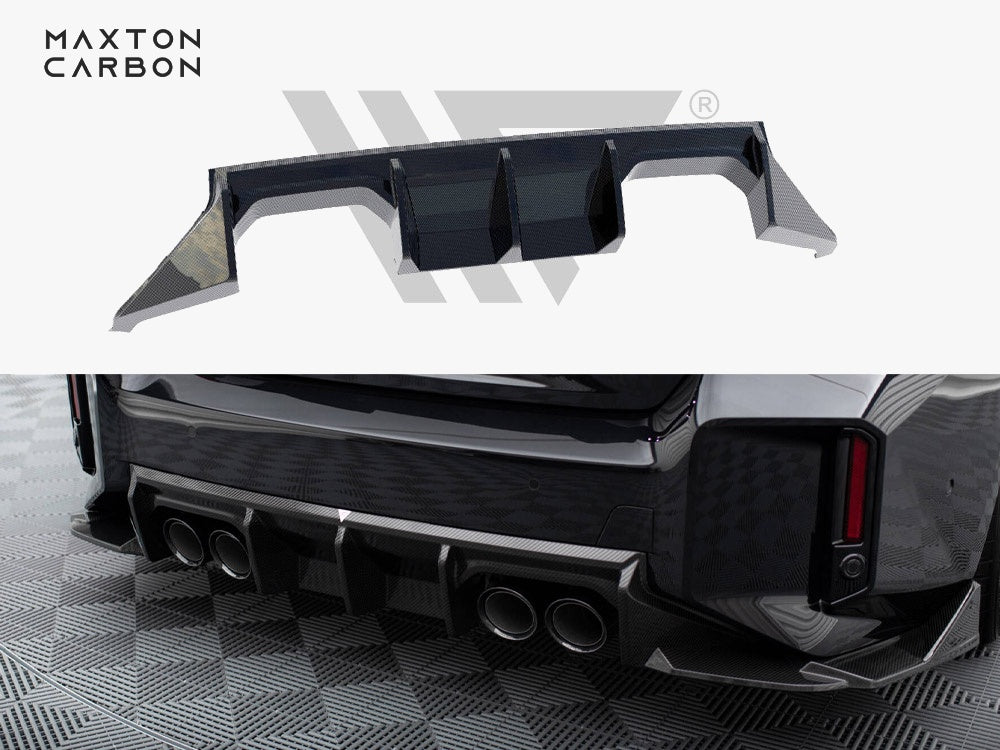 Maxton Design Carbon Fiber Rear Diffuser BMW M2 G87 - CF-BM-M2-G87-RS1-245-P - Image 1