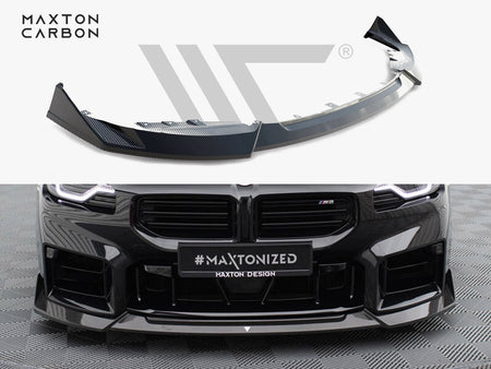 Maxton Design Carbon Fiber Front Splitter V.1 BMW M2 G87 - CF-BM-M2-G87-FD1-245-P - Image 1