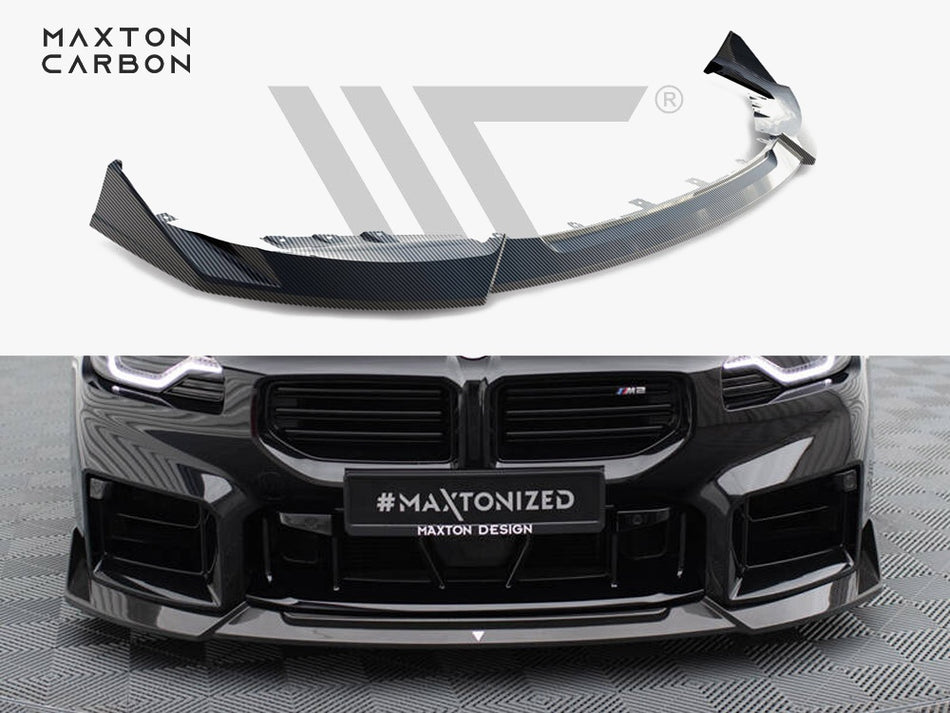 Maxton Design Carbon Fiber Front Splitter V.1 BMW M2 G87 - CF-BM-M2-G87-FD1-245-P - Image 1