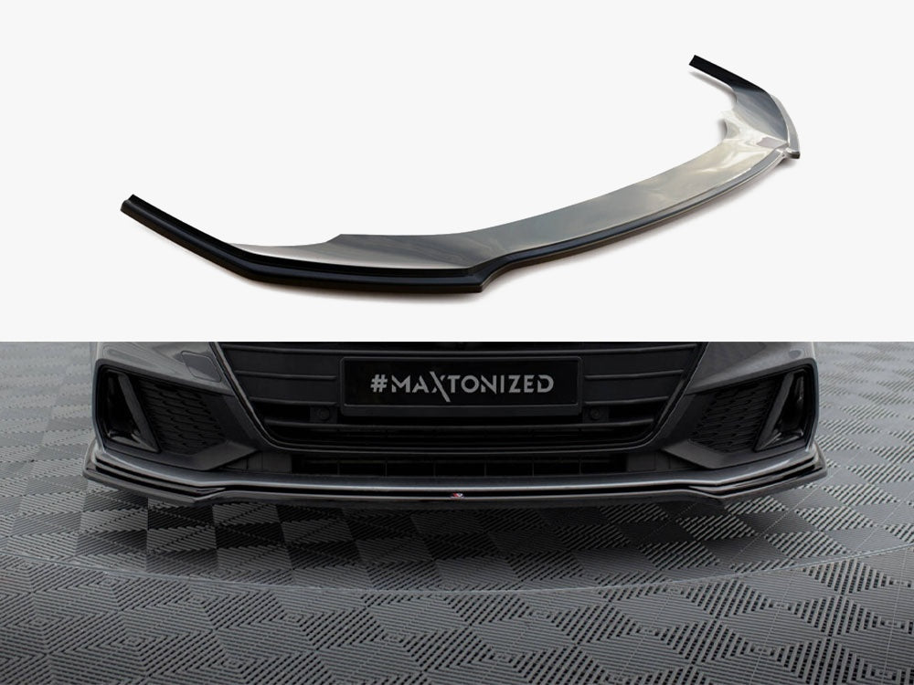 Maxton Design Front Splitter V.1 Audi A7 S-Line C8 / S7 C8 / C8 Facelift / S7 Facelift - AU-A7-C8-SLINE-FD1G - Image 1