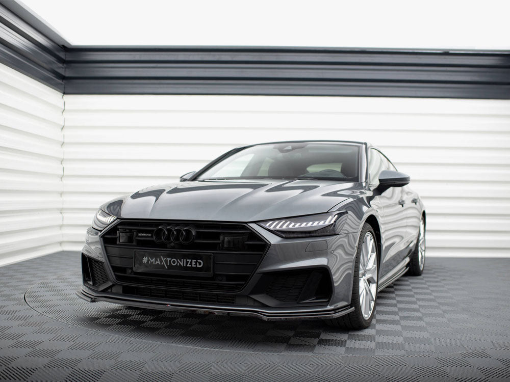 Maxton Design Front Splitter V.1 Audi A7 S-Line C8 / S7 C8 / C8 Facelift / S7 Facelift - AU-A7-C8-SLINE-FD1G - Image 2