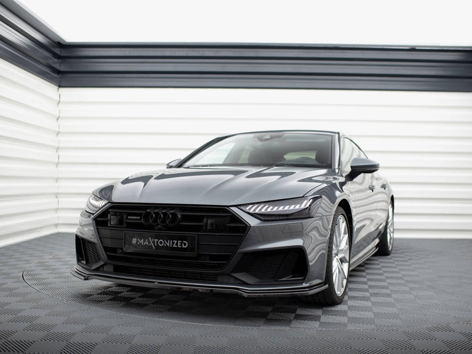Maxton Design Front Splitter V.1 Audi A7 S-Line C8 / S7 C8 / C8 Facelift / S7 Facelift - AU-A7-C8-SLINE-FD1G - Image 2