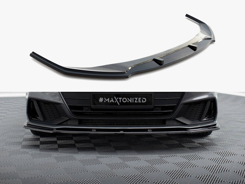 Maxton Design Front Splitter V.2 Audi A7 S-Line C8 / S7 C8 / C8 Facelift / S7 Facelift - AU-A7-C8-SLINE-FD2G - Image 1