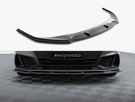 Maxton Design Front Splitter V.2 Audi A7 S-Line C8 / S7 C8 / C8 Facelift / S7 Facelift - AU-A7-C8-SLINE-FD2G - Image 1