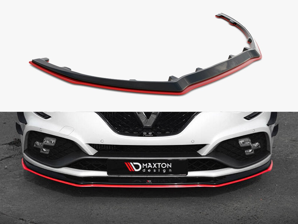 Maxton Design Front Splitter V.3 Renault Megane RS Mk4 - RE-ME-4-RS-FD2G+FD2RRED - Image 1