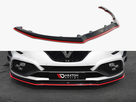 Maxton Design Front Splitter V.3 Renault Megane RS Mk4 - RE-ME-4-RS-FD2G+FD2RRED - Image 1