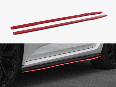 Maxton Design Side Skirts Diffusers V.2 Renault Megane RS Mk4 - RE-ME-4-RS-SD1RED - Image 1