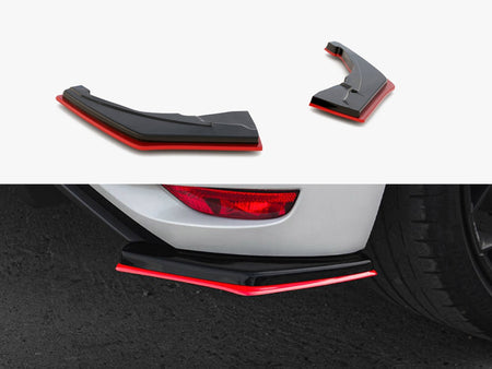 Maxton Design Rear Side Splitters V.2 Renault Megane RS Mk4 - RE-ME-4-RS-RSD1G+RSD1RRED - Image 1