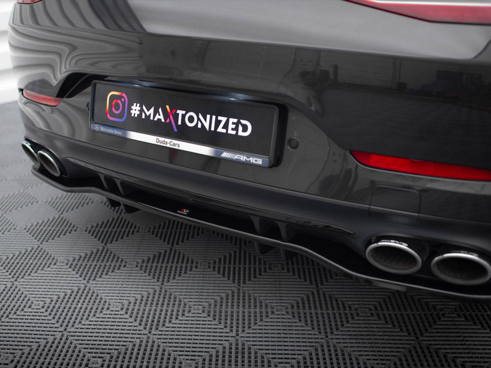 Maxton Design Rear Splitter (Vertical Bars) Mercedes-AMG 53 4 Door Coupe - ME-GT-4D-53-RD1G+RD2G - Image 3