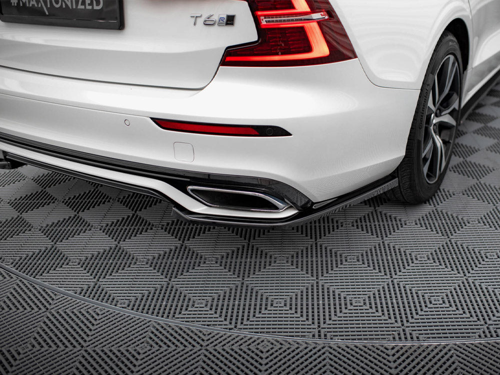Maxton Design Rear Side Splitters Volvo S60 / V60 R-Design Mk3 - Carbon Look - VO-S60-3-RDESIGN-RSD1C - Image 3