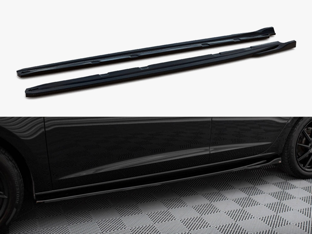 Maxton Design Side Skirts Diffusers V.4 Seat Leon Cupra / FR Mk3 FL - SE-LE-3F-CU-SD4G - Image 1
