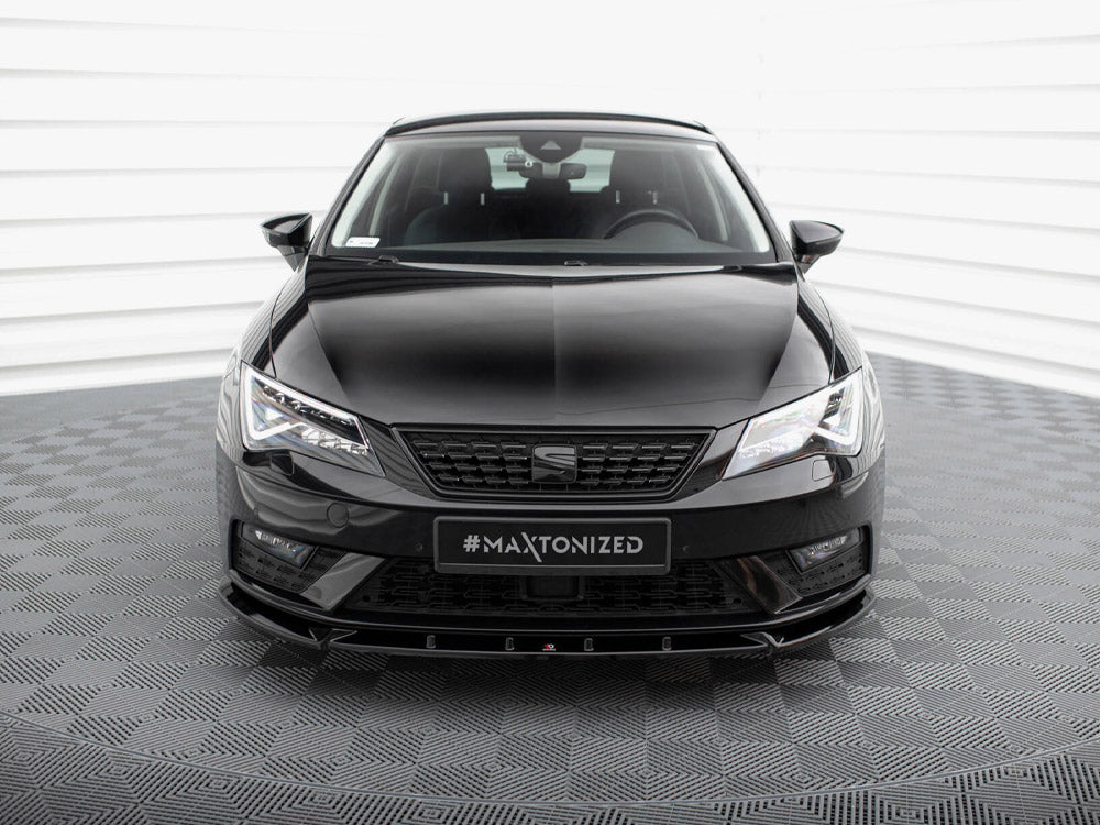 Maxton Design Front Splitter V.1 Seat Leon Mk3 Facelift - SE-LE-3F-FD1G - Image 3