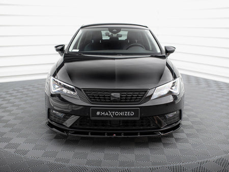 Maxton Design Front Splitter V.1 Seat Leon Mk3 Facelift - SE-LE-3F-FD1G - Image 3