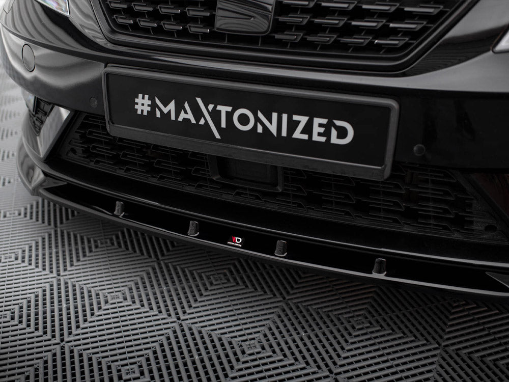 Maxton Design Front Splitter V.1 Seat Leon Mk3 Facelift - SE-LE-3F-FD1G - Image 4