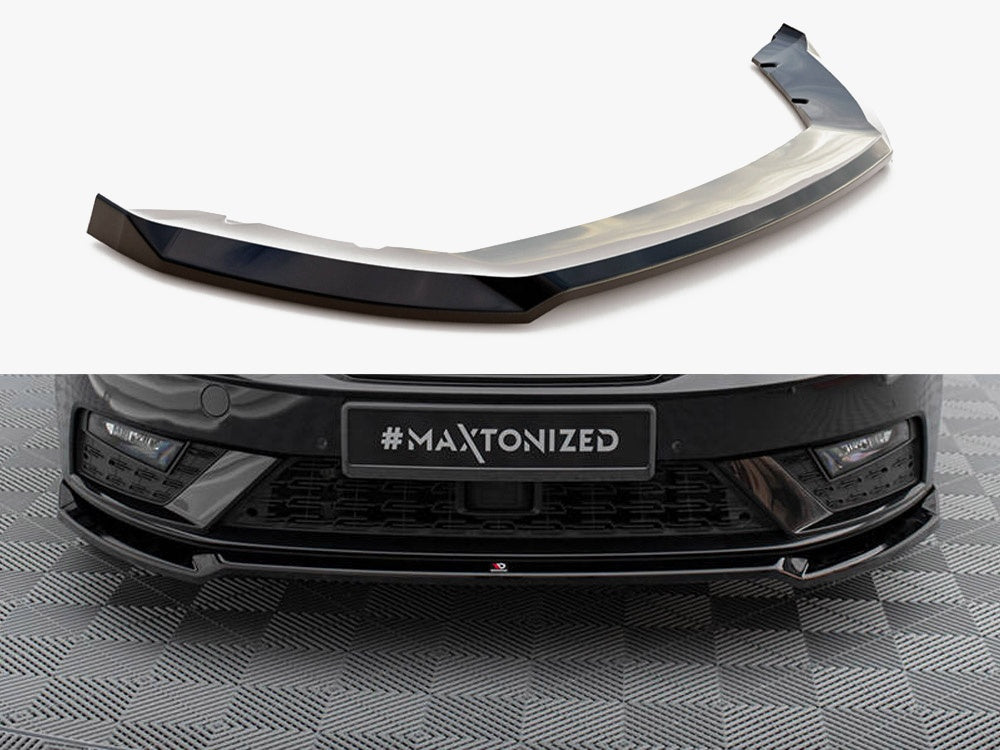 Maxton Design Front Splitter V.2 Seat Leon Mk3 Facelift - SE-LE-3F-FD2G - Image 1