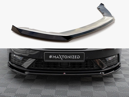 Maxton Design Front Splitter V.2 Seat Leon Mk3 Facelift - SE-LE-3F-FD2G - Image 1