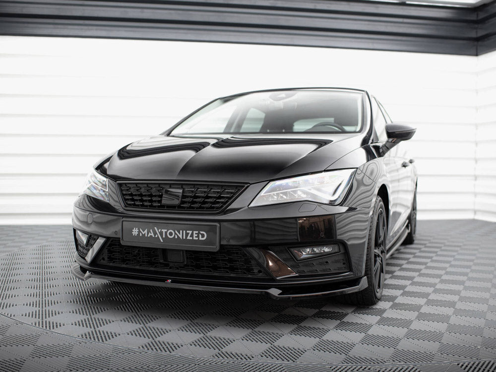Maxton Design Front Splitter V.2 Seat Leon Mk3 Facelift - SE-LE-3F-FD2G - Image 2
