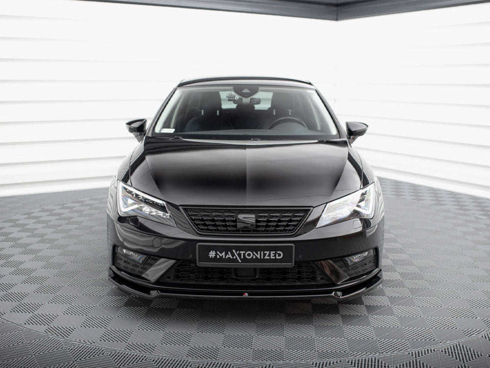 Maxton Design Front Splitter V.2 Seat Leon Mk3 Facelift - SE-LE-3F-FD2G - Image 3