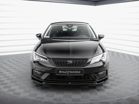 Maxton Design Front Splitter V.2 Seat Leon Mk3 Facelift - SE-LE-3F-FD2G - Image 3
