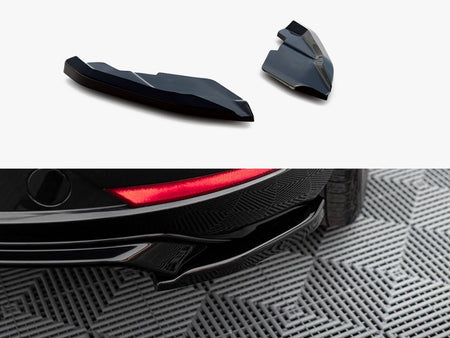 Maxton Design Rear Side Splitters V.2 Seat Leon Hatchback Mk3 Facelift - SE-LE-3F-RSD2G - Image 1