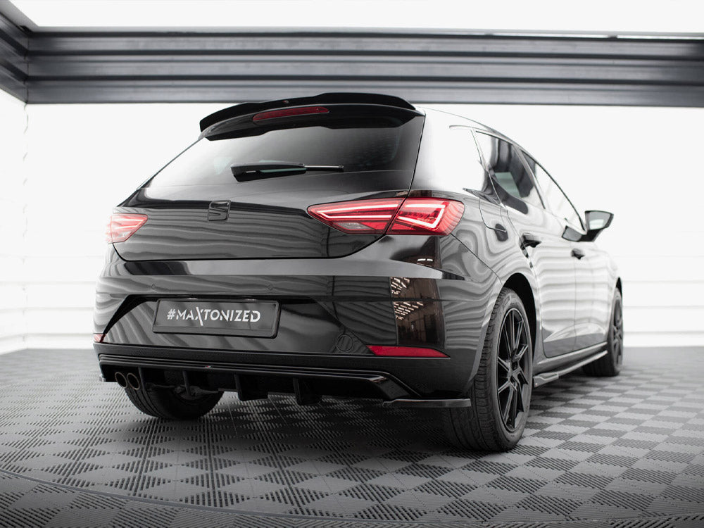 Maxton Design Rear Side Splitters V.2 Seat Leon Hatchback Mk3 Facelift - SE-LE-3F-RSD2G - Image 2