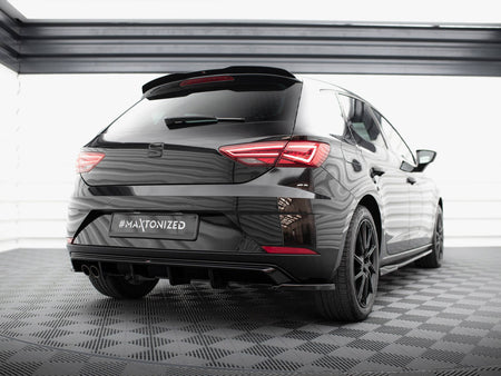 Maxton Design Rear Side Splitters V.2 Seat Leon Hatchback Mk3 Facelift - SE-LE-3F-RSD2G - Image 2